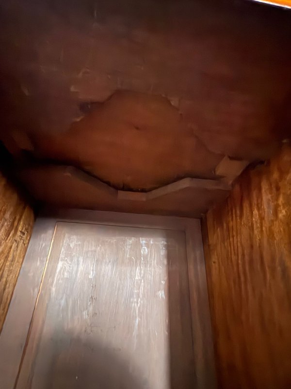 Szafka mahoniowa, Anglia, oryg. ceramiczne rolki - 06