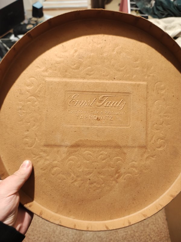 Pudełko z cukierni Tarnowskie Góry ok 1920 rok