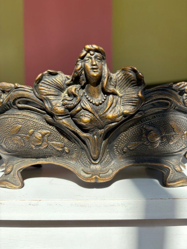 Francuska donica Żardiniera mosiężna