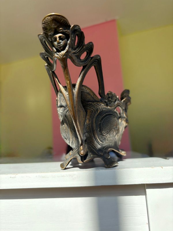 Francuska donica Żardiniera mosiężna - 02