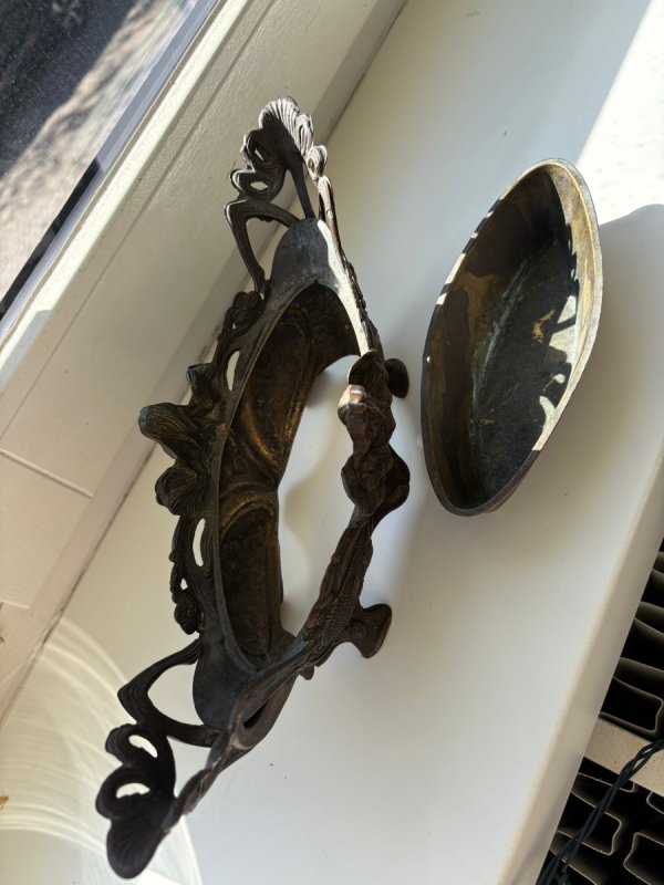 Francuska donica Żardiniera mosiężna - 05