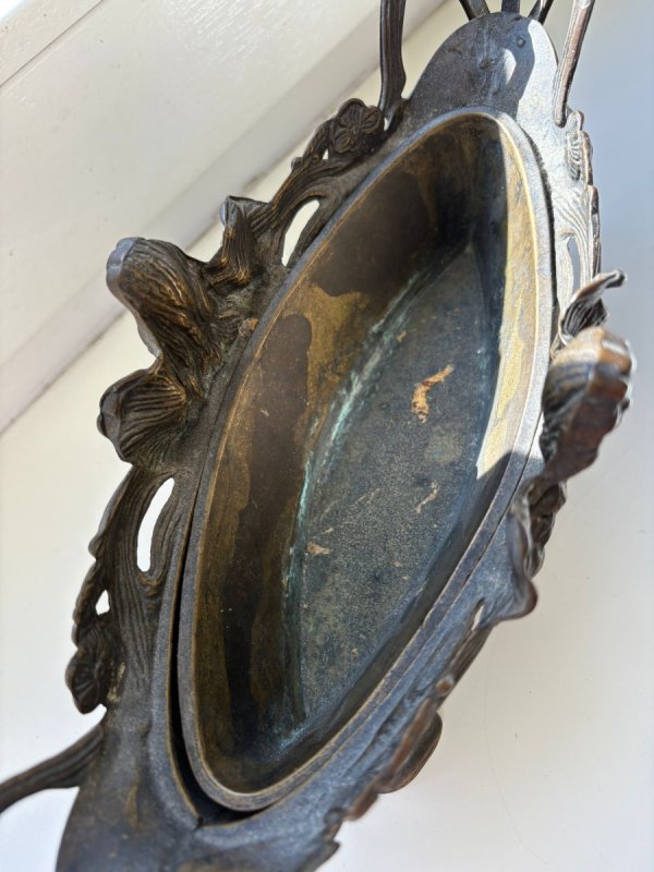 Francuska donica Żardiniere z mosiądzu - 05