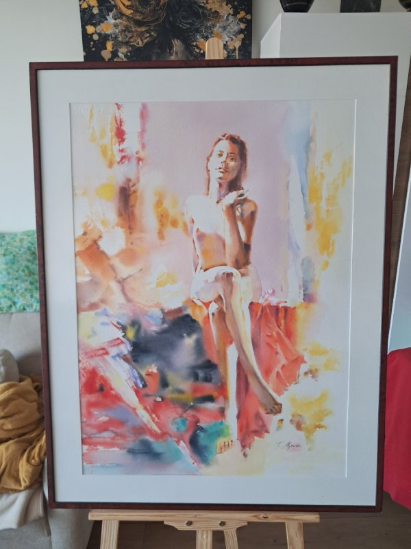 Obrazy ,Akta kobiece inne akwarele oraz stare obra