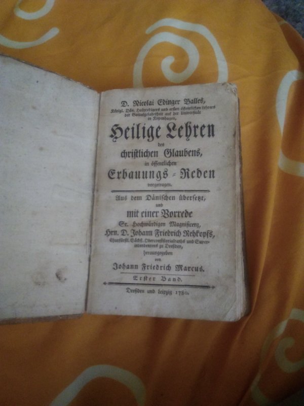 Biblia z 1780 roku Drezno Lipzg