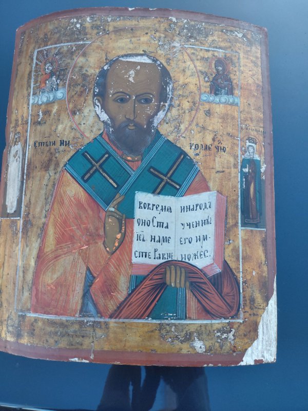 XIX wieczna inkona Sw. Mikołaja