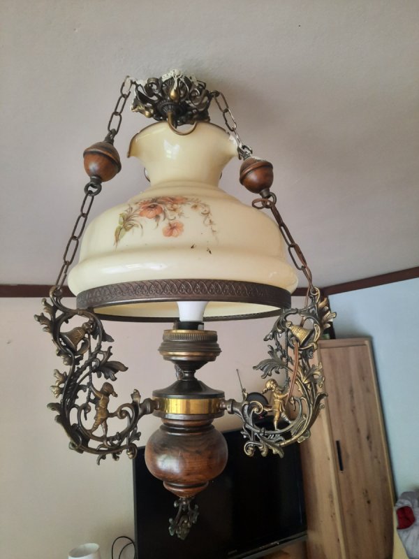 Lampa w stylu holenderskim Majolika