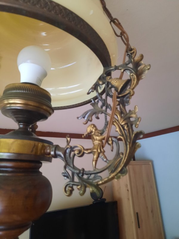 Lampa wisząca w stylu holenderskim Majolika - 01