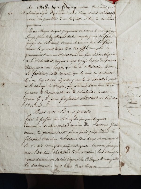 Francuski rękopis z czasów Ludwika Filipa, 1830 - 01