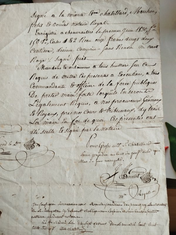 Francuski rękopis z czasów Ludwika Filipa, 1830 - 02
