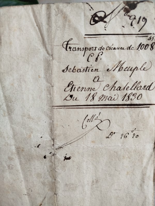 Francuski rękopis z czasów Ludwika Filipa, 1830 - 03