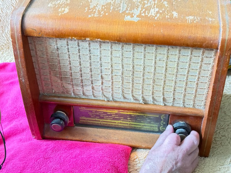 Stare radio lampowe Pionier PRL lata 50 sprawne