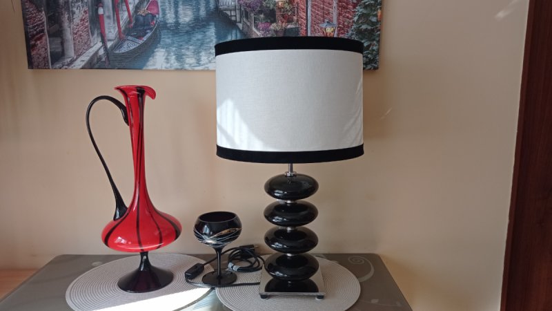 Elstead Onyx Ekstraklasa, Lampa stołowa 60cm,