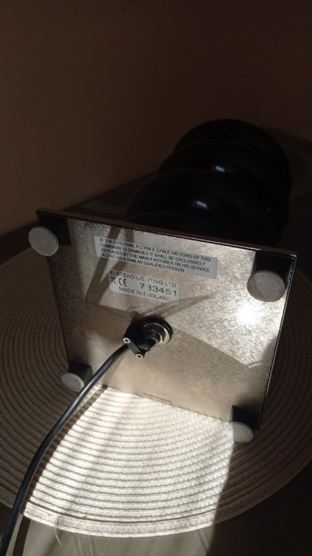 Elstead Onyx Ekstraklasa, Lampa stołowa 60cm, - 08