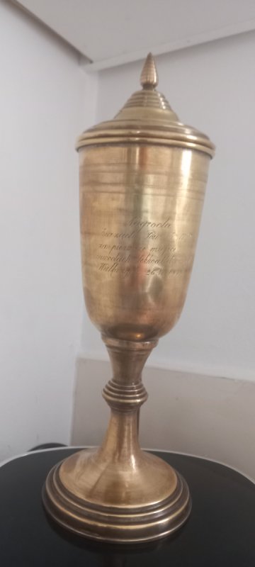 Puchar z dedykacją z roku1949