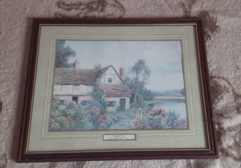 Obraz dom z ogrodem