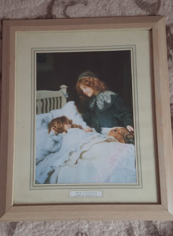 Jest to obraz dzieci i psa