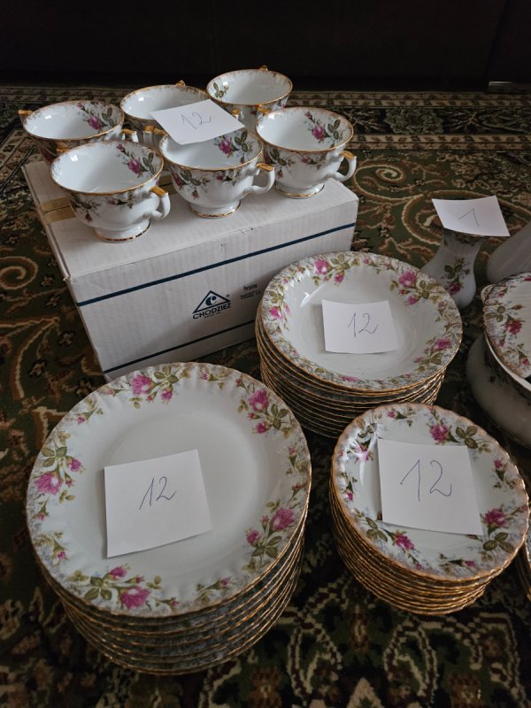 Zestaw porcelany Chodzież 119el - 04 Zestaw porcelany Chodzież 119el - 04