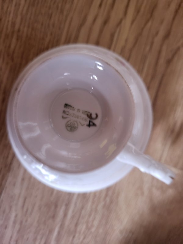 Porcelanowy serwis kawowy Wałbrzych, prl, 10 osób, - 02
