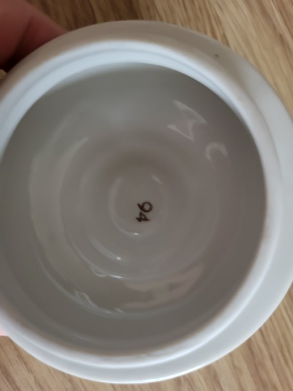 Porcelanowy serwis kawowy Wałbrzych, prl, 10 osób, - 06