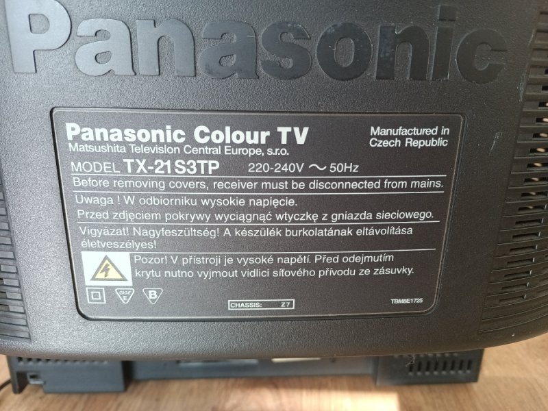 Telewizor kineskopowy Panasonic TX21S3TP - 03 Telewizor kineskopowy Panasonic TX21S3TP - 03